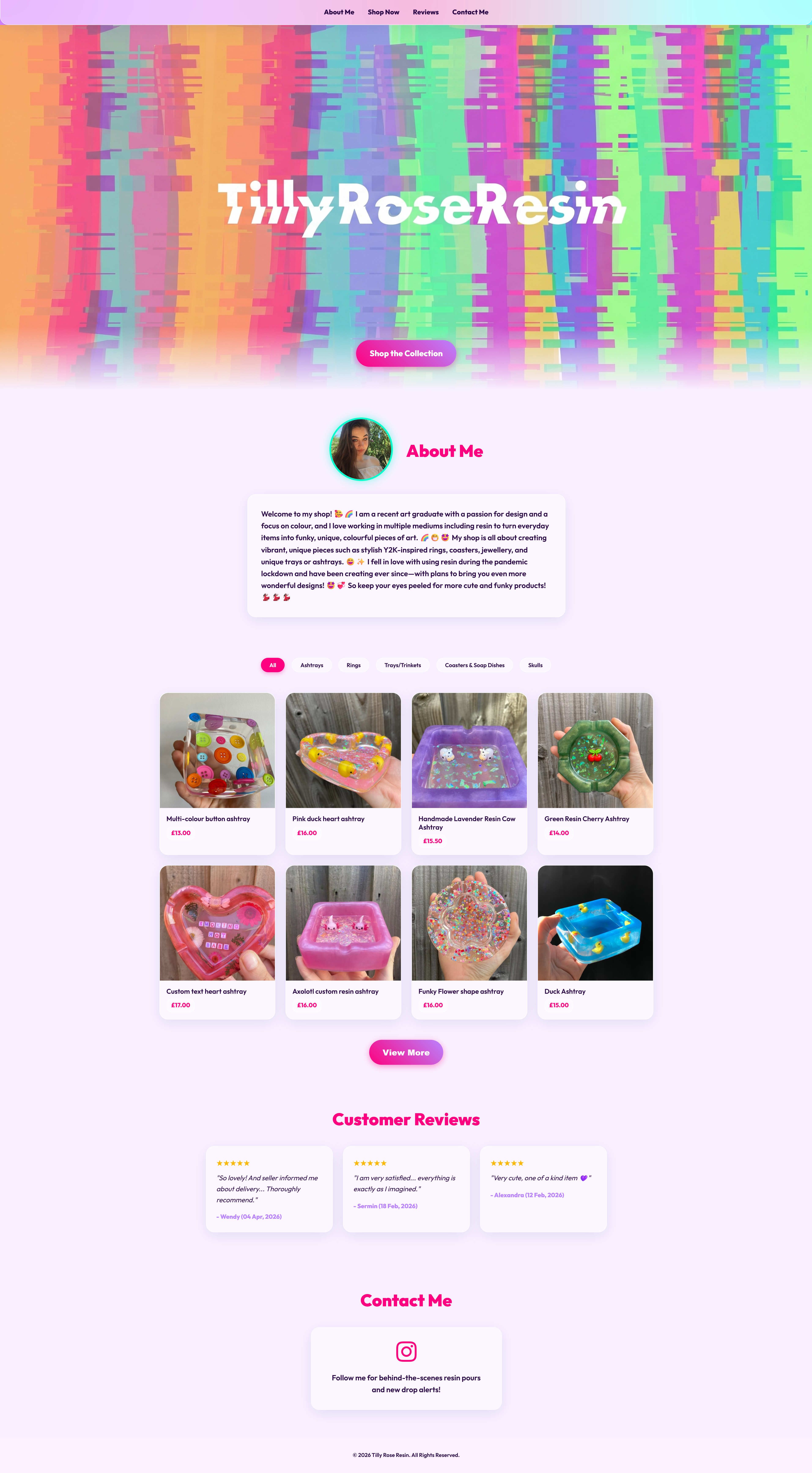 Tilly Rose Resin Website